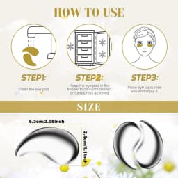 Stainless Steel Under Eye Cooling Pads Unbreakable Moon Shaped Eye Mask for Puffy Eyes Cold Hot Compress Reusable Eye Packs