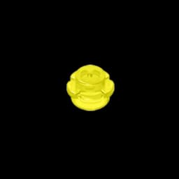 Gobricks GDS-1436 Plate, Round 1 x 1 with Flower Edge (5 Petals) compatible with lego 24866 pieces of children's DIY