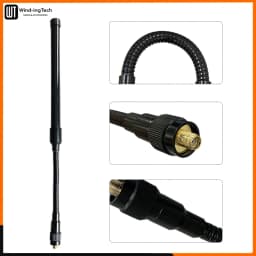 Gooseneck Tactical Antenna UV-25 AR-152 VHF UHF Foldable Antenna For Baofeng UV-18 Pro MAX UV-5R Quansheng UV-K5 UV-K6 Ham Radio