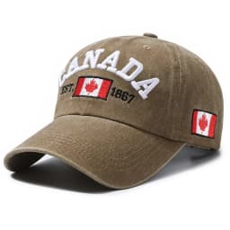 1 Unisex Outdoor Embroidered CANADA Baseball Cap - Adjustable, Sun-Protective & Casual, Ideal for Spring & Autumn Travel