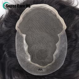 6*8/ 6*9/ 7*10/8*10 Lace With PU Toupee Men Breathable French Lace Front Men's Wig Human Hair Toupee Men's Replacement Systems