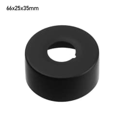 Black Shower Faucet Decorative Cover Chrome Finish Stainless Steel Wall Flange Water Pipe Wall Covers Bathroom Faucet Accessory