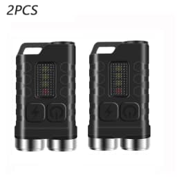 BORUiT V3 EDC Keychain LED Flashlight 900 Lumens Mini Torch Type-C Rechargeable Work Light With Magnet UV Camping Pocket Lantern