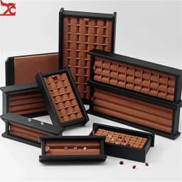 Wholesale Jewelry Gem Display Box Case Loose Diamond Storage Tool Coin Jar Show Tray Gem Pot Gemstone Organizer Holder Container