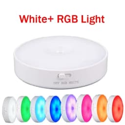 Night Light LED With PIR Motion Sensor Rechargeable USB Kitchen Cabinet RGB Lamp For Bedroom Room New Year Decoration
