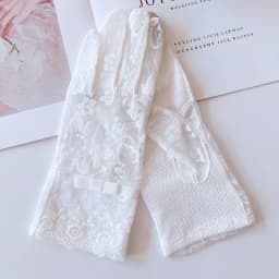 Summer New Thin Lace Sun Protection Anti-UV Gloves Elegant Jacquard Pattern Lady Riding Drive Non-Slip Breathable Mittens