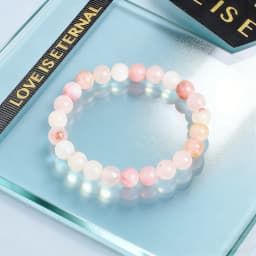 Natural Morganite Bracelet 6 8 10mm Gemstone Beaded Bracelet Healing Reiki Charm Bracelet Vitality New Jewelry Gift For Womens