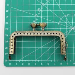 10pcs 8.5cm Lotus Head Beads Bronze Flat Edges Square Metal Purse Frame Handle for Clutch Bag Accessories Making Kiss Clasp