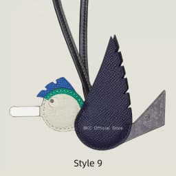 Crocodile & Lizard Skin Bird Charm Handmade Luxury Bag Charm Pendant For Birkin & Kelly Bag Unique Designer Handbag Accessory