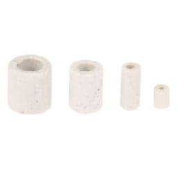100Pcs Single Bore Ceramic Tube High Temperature Resistant Insulating Pipe Electronic Wire Bundle Porcelain Bushing 1/2/4/6mm