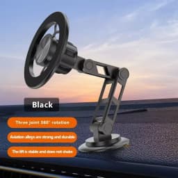 360 Rotation Foldable Magsafe Magnetic Car Phone Holder Auto Dashboard Windshield GPS Navigation Car Bracket Zinc Alloy Stand