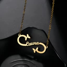 Personalized Customization of Name Pendant Necklace with Different Fonts and Styles for Perfect Party and Holiday Gifts Family