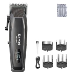 Kemei KM-1856 Electric Rechargeable Best Hair Trimmer Professional Cordless Barber Hair Clipper Trimmer Hair Cutting Machine