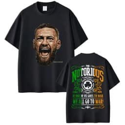 Limited Connor Mcgregor The Notorious Graphic Tee Shirt Men Women Fashion Retro Classic T Shirt Casual Cotton Oversized T Shirts