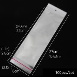 OPP self sealing transparent plastic bag, cellophane, self-adhesive packaging, jewelry, candy, cookies, gift packaging bag