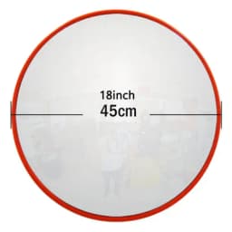 Convex Road Mirror,30/45/60cm Convex Mirror Unbreakable Road Traffic Safety Mirror,130 Degree Wide Angle Blind Spot Mirror