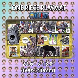 Boardgame- One Piece OPCG Luffy Playmat with Stitched Edges Custom One Piece Mouse Pad Desk Accessories for Gamers Desk Mat