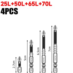 K5 Strong Magnetic Screwdriver Drill Bit Set Non-slip Alloy Steel Cross Head Impact Resistant Bits Electric Screwdriver Tips