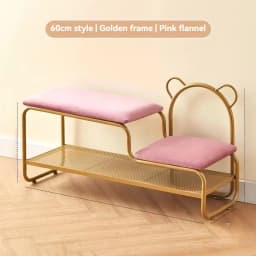 Integrated Shoe Changing Stool And Shoe Cabinet for Home Entrance Simple Design Door with Changing Stool at Entrance