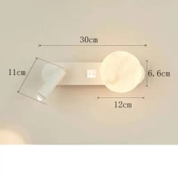 Wall Lamp Nordic Modern Black and White Minimalist Living Room Sofa Background Wall Decorative Lamp Light Luxury Bedroom Bedside