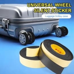 Luggage Wheel Silent Sticker Noise Reduction Scratch Resistant Protector for Travel Trolley Case Student Holiday Trip Use
