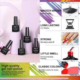 Gel Nail Polish Kit Manicure Art Decorations Set With Nail Dryer Semi Permanent Gel Varnish Set Professional Nail Art Tools Kit