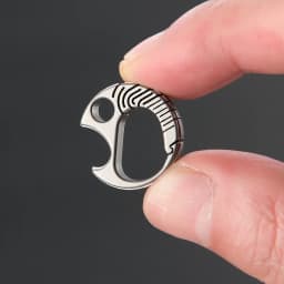Pocket Titanium Alloy Mini Bottle Opener Portable Keychain Pendant EDC Small Tool Backpack Connection Buckle