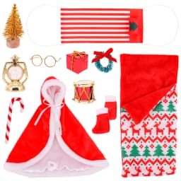Christmas Doll Accessories Set For Babi 30 CM Doll Clothes Dress For Elf Doll,Toys For Girls,Free Shipping,Christmas Gift
