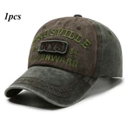 European and American Washed Denim Made Old Curved Brim Cap Alphabet Embroidered Baseball Capoutdoor Sunshade Sun Protection Hat