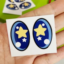 38cm Mokoko Eye Stickers For Labu Eye Makeup Color False Eyelash Customization Gorgeous And Exquisite Periphery Stickers