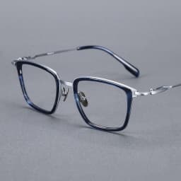 Luxury Brand Replica Acetate & Pure Titanium Glasses Large Size 155mm Big Face Ultra-light Eyeglass Unisex Ox Horn Grain Frame