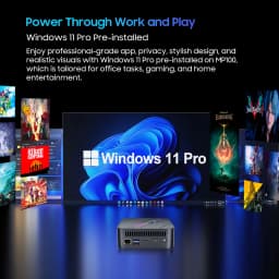 Blackview MP100 NEW Mini PC AMD Ryzen 5 7430U Windows 11 6-Core 12-thread 16GB DDR4 512GB SSD WiFi 6 Mini Computer PC BT5.2