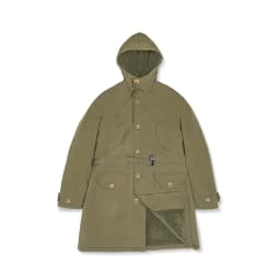 Maden Heavyweight M47 Parka for Men Mid-length Thickened Hooded Coat Adjustable Cuffs Winter Warm Fleece-lined Cotton Jacket