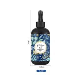 UV Resin - 100g Crystal Clear Hard Type UV Glue Ultraviolet Curing Epoxy Resin for DIY Jewelry Making, Craft Decoration