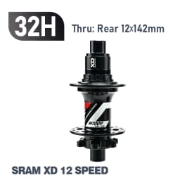 ARC MT009 Rear Hub 4in1 BOOST 10x135 12x142 12x148 MTB XC Gravel E Bike Bicycle Hub 28H 32H HG XD MS-Micro Spline 12V 6 Pawl