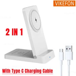 Foldable Magnetic Wireless Charger Stand Pad For Magsafe iPhone 17 16 15 14 13 12 Pro Max Samsung Phone Fast Charging Station