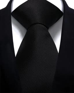 Solid Tie For Man Business Wedding Neckwear Black Stripe Necktie Men Woman Shirts Accessories Daily Office Apparel Gravatas Ties