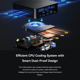 GMKtec K17 Intel Ultra 5 226V/K17 Plus Ultra 7 258V LPDDR5 16GB 32GB 2XM.2 2280 SSD WIFI6E BT5.2 External Dock Supported Mini PC