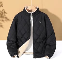 Men's Big and Tall Cotton Coat New Winter Quilted Lined Jacket Plus Size Padded Coat for Seniors Fit for 170kg 12XL