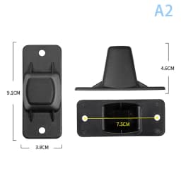 1Pcs Black Replacement Plastic Stud Luggage Feet Pads Baggage Stud Foot Feet Pads For All Suitcase Bags Luggage Stand Feet 2025
