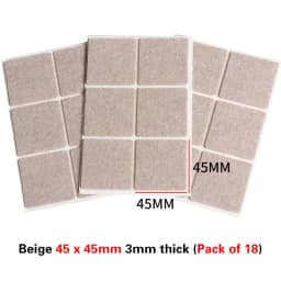 16 Styles Thicken Self Adhesive Felt Chair Leg Pads Floor Protectors Furniture Legs Table Leg Covers Round Bottom Anti-Slip Pads