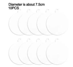 10pcs Acrylic Discs Christmas Tree Hanging Ornament DIY Blank Circle Xmas New Year Decor for Home Clear Bauble Ball Crafts