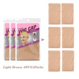2/6/12pcWig Caps Hair Nets Weave Hairnets Stocking Wig Caps Stretch Mesh Caps Stocking Caps for Making Wigs Free Size