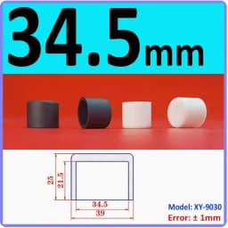White Silicone Rubber Round End Cap Dust Seal Blanking End Stopper Protection Cover For Pipe Tube Furniture Pads 3mm-68.5mm