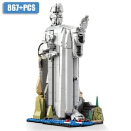 Creative MOC The Argonath Kit Pillar Of The kings Building Blocks Bricks Set MOC King Sculpture Model Toys For Boy Adult Gifts