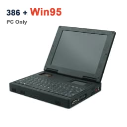 SZBOX BOOK386 Retro Computer 386 Compatible DOS PC Windows 95 3.11 Vintage PC DOS Games Classic Games Retro Gaming Mini Computer