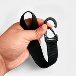 Multifunctional Webbing Spring Snap Hook, EDC Quick Clip Carabiner for Electric Bike Hanging, DIY Backpack Keychain Camping Gear