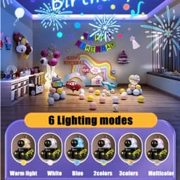 Star Projector Night Light for Kids 21 Films Robot Musical Lamp, Ideal Gift for Birthday, Christmas Celebrations Room Decor