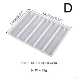 4/5 Cavities Bookmark Silicone Mold Epoxy Resin Casting Mould For DIY Crystal Epoxy Resin Book Decoration Crafts Accessories