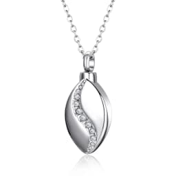 Dropshipping Trendy Stainless Steel Tear Drop Pet Urn Ashes Necklace Pendant Memorial Ash Keepsake Cremation Jewelry